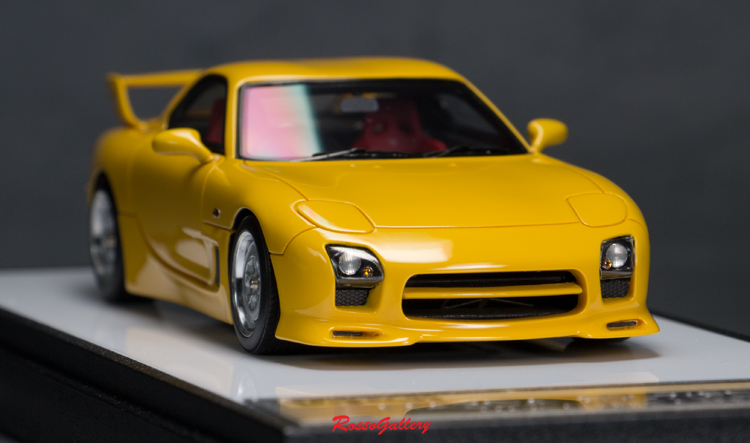 【新品特惠】make up 143 馬自達 精品車模 RX-7 FD3S Mazda Speed Aspec 黃