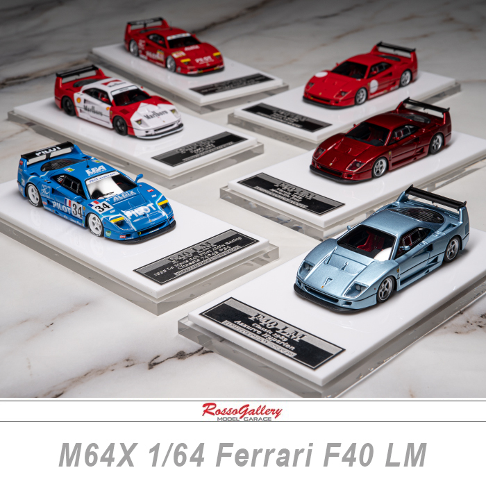 M64X 1/64 Le Mans Racing Model F40 Lm Nürburgring Marlboro Limited Edition M64X 1/64 Le Mans Racing Model F40 Lm Nürburgring Marlboro Limited Edition