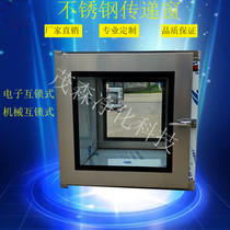 Factory direct stainless steel transfer window mechanical interlocking UV germicidal lamp transfer box