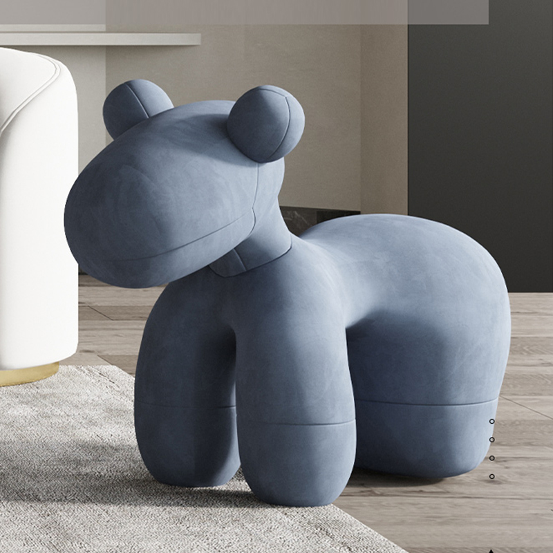 Net Red Pony Chair flannel animal seat ponychair single sofa fiberglass leisure child seat