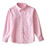 Хлопковая осенняя рубашка для мальчиков, форма для школьников, детский хлопковый лонгслив, костюм, подходит для подростков