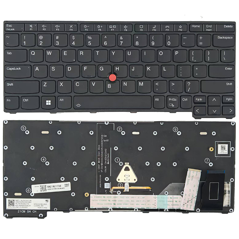 Suitable for Lenovo ThinkPad X13 L13 Gen1/2/3/4 S2 Gen7 X280 Notebook Keyboard Suitable for Lenovo ThinkPad X13 L13 Gen1/2/3/4 S2 Gen7 X280 Notebook Keyboard