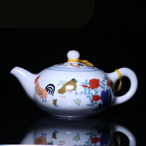 Jingdezhen Ceramics Daming ChengHua fighting chicken tank teapot kung fu tea set point dude similar pot