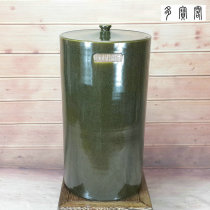 Jingdezhen Tea End Ceramic Rice Bucket Tea End Cylinder Wine Tank 20 Jin 50 Jin 100 Jin