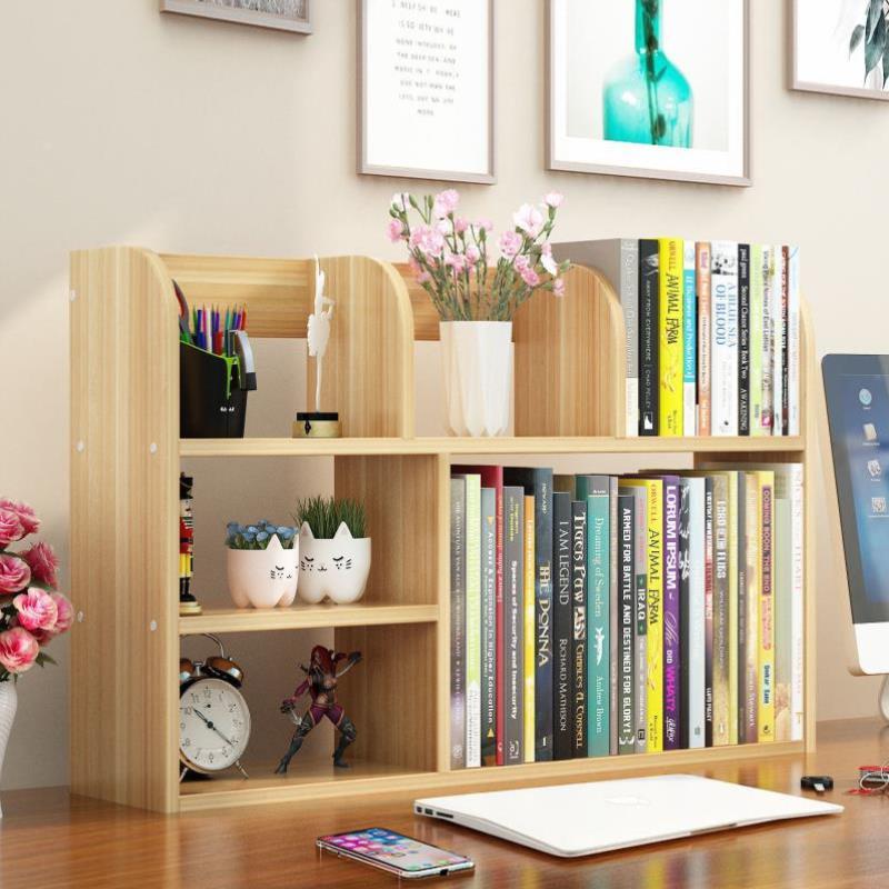 Simple desk bookcase Desktop children's shelf Office storage Student home simple modern small bookcase