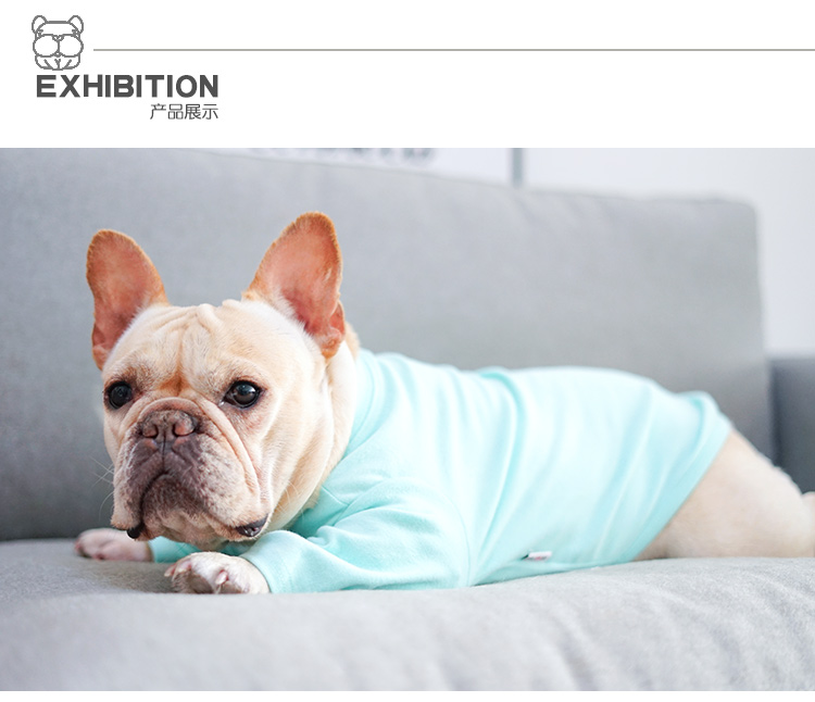 Chó, quần áo chạm đáy, quần áo thú cưng, Bago Teddy, chiến đấu, nhà, bông, màu rắn, áo sơ mi, quần áo thú cưng - Quần áo & phụ kiện thú cưng phụ kiện thú cưng