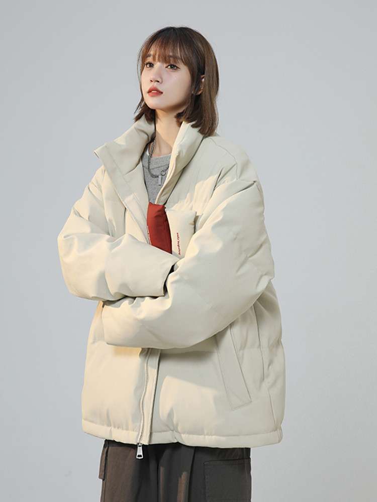 Tangshi Group Desso Velcro down Jacket for Women, Winter Thickened Pu Leather Coat, Puffer Jacket, 90% down