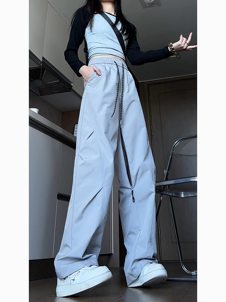 Tangshi Group Desso American-Style Outdoor Straight-Leg Hiking Pants for Women, Spring and Autumn Mountaineering Pants, Windproof and Waterproof Jogger Pants for Men