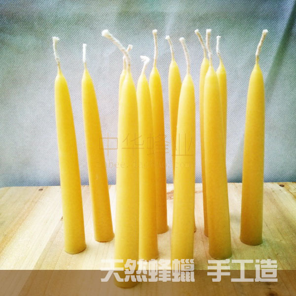 Ancient hand-dipped rod candle pure natural beeswax beeswax Waldorf deep winter yoga table aromatherapy candle holder