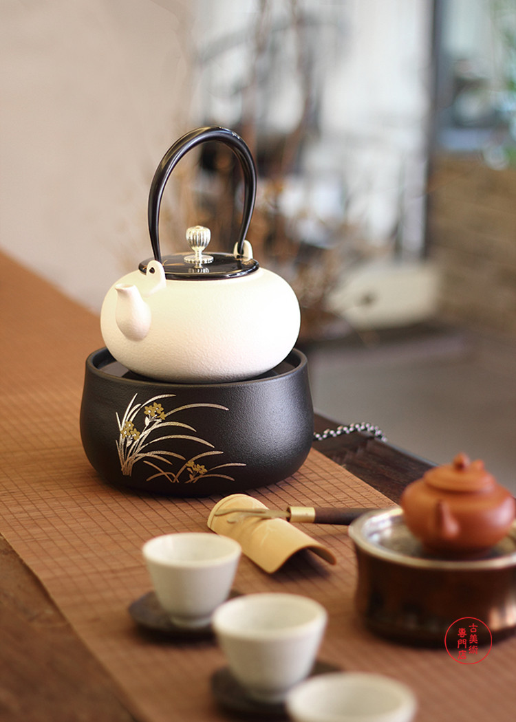 bếp sanaky Yingge đốt bếp gốm sứ bếp trà im lặng gia đình trà điện Bếp thích hợp cho nồi sắt nồi bạc bếp từ fandi