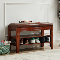 Changing shoe bench light luxury bench one household door long bench wearing shoes bench into the bench and entering the door can sit