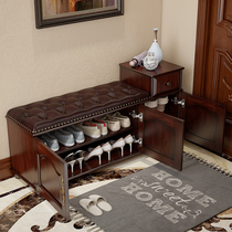 Change shoe stool shoe cabinet can sit on the household door long bench wearing footstool into the bench to enter the bench to the bench and change the shoe cabinet