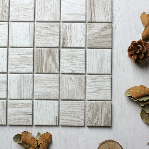 Полная фарфоровая деревянная плитка имитация твердая троянская туалетная гостиная плитка керамическая фоновая стена сельская ретро -стены