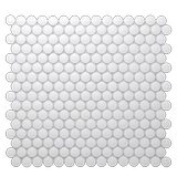 Европейская простая круглая мозаика черно -белая серая керамика стена тибетская тибетская плитка