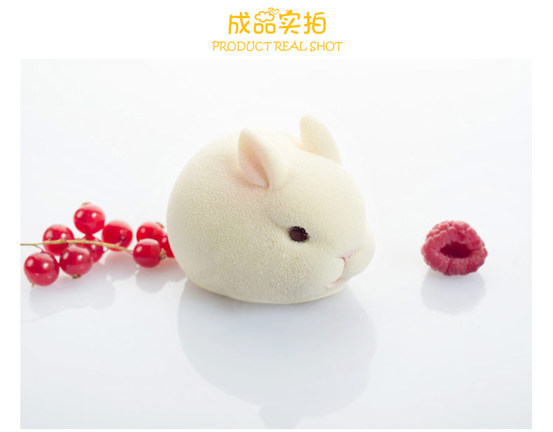 YQYM Yiqiang Yiming Phim hoạt hình mới Mousse Khuôn 6 Ngay cả Bunny Pig Snack Jelly Khuôn Silicone - Tự làm khuôn nướng khuôn kem silicon
