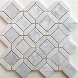 Белый каменный мозаичный парке