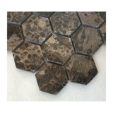 Коричневая шестиугольная мозаичная плитка из натурального камня Голд-Кост шестиугольная плитка для балкона, ванной комнаты, ванной комнаты