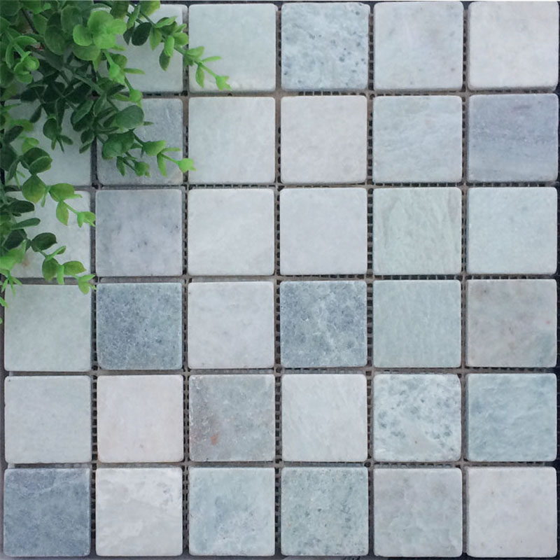 Stone Mosaic Wall Sticker Green Treasure Imitation Ancient Light Green Marble Waist Line Bathroom Background Wall Makeup Room Tile Pool