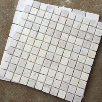 Jazz White Mosaic Porcelain Brick Wall Patch Stone Imitation Antique Matte White Marble Bathroom Toilet Pool Waist Line