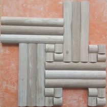 Natural Stone Mosaic Tiles Background Wall Marble Ash Wood Grain Vaulted Culture Stone Bread Brick Living Room Bar