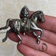 Antique antiques and miscellaneous white copper coins, pony ornaments, brass zodiac horses, BMW mini ornaments