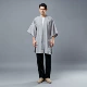 Tay áo mới Hanfu nam áo khoác mỏng phong cách Trung Quốc trang phục mở tay với áo khoác vai trang phục dịch vụ trà ảnh quần sooc