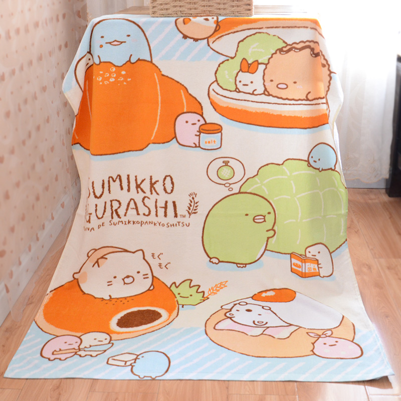 Corner Cute Cartoon Pure Cotton Boy Quilt Towel Blanket Full Cotton Bath Towels Large Towel Absorbent Soft Sleeping Cover Blanket