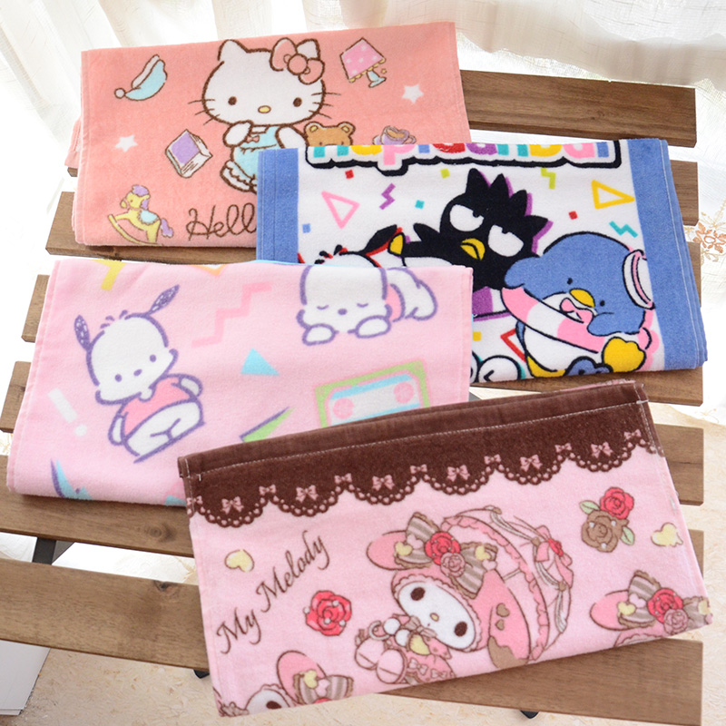 Ultra Soft Kitty Beauty Letti Suction Cartoon Cute Face Towel Wash Face Towel Pure Cotton 75 * 35cm Pink Teenage Girl
