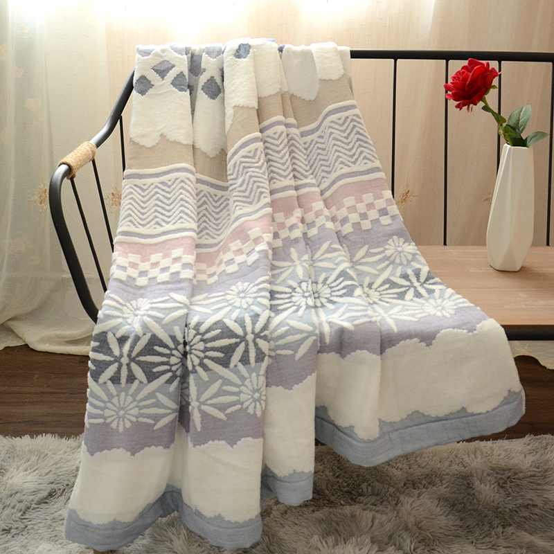Field Garden Pure Cotton Soft Absorbent Summer Towel Blanket Single scarlet is covered with blanket breathable pro-skin 190 * 140cm