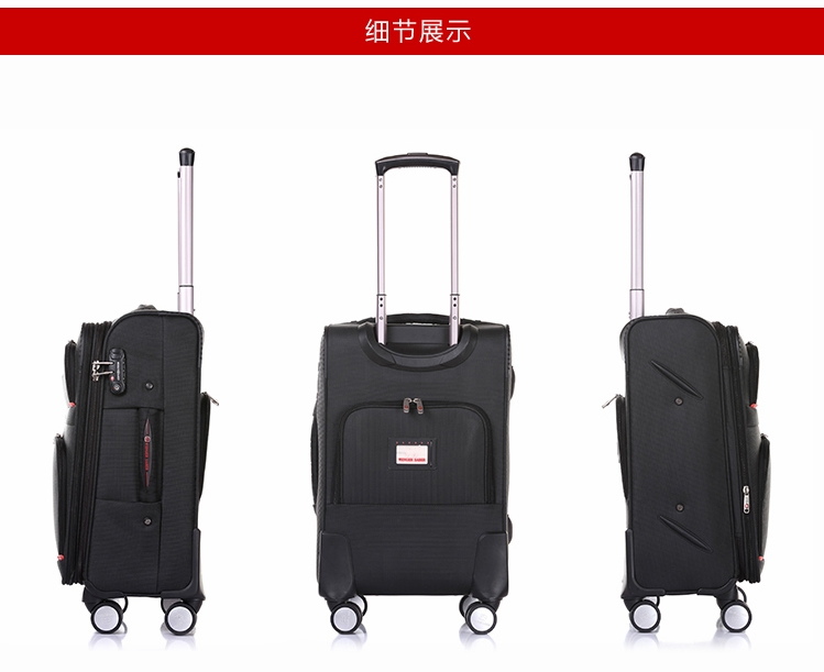 Thụy sĩ quân đội dao trường hợp xe đẩy 20 inch hộp da vali kinh doanh nội trú Oxford vải vali nam 24 inch 28 vali giá rẻ
