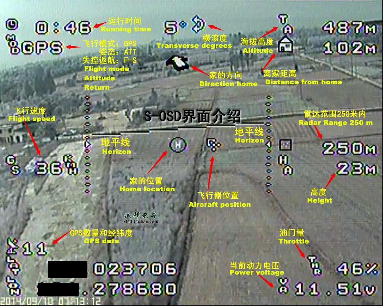 S-OSD iOSD Remzibi OSD Module with Flight Mode for DJI ... naza osd wiring diagram 