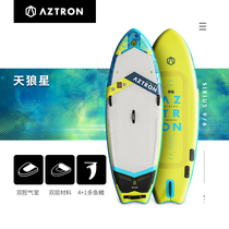AZTRON Sirius Flow Plate White Water Rafting Plate Double-Inflatable SUP Paddle SUP Surf Slide