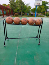 Three-point game basketball rack Cart ball cart training football display rack Storage rack Display rack Kindergarten volleyball