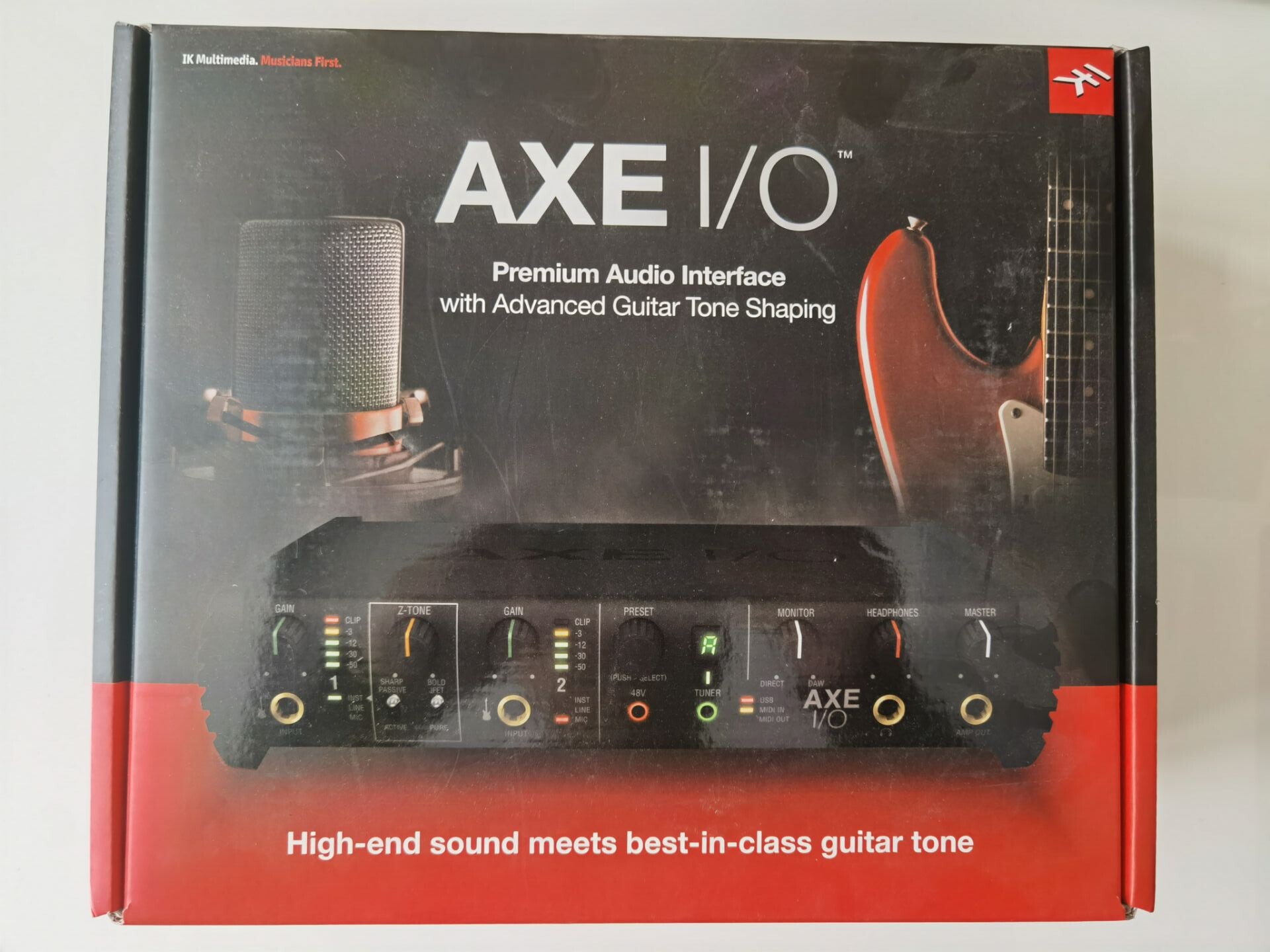 IK MULTIMEDIA AXE I O Guitar Bass Audio Interface Multifunction USB Sound Card Recording