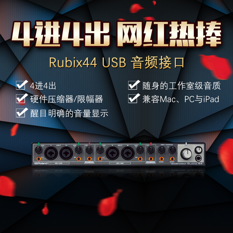 Roland Roland Rubix44 USB external sound card Professional recording dubbing arrangement Audio interface sound card