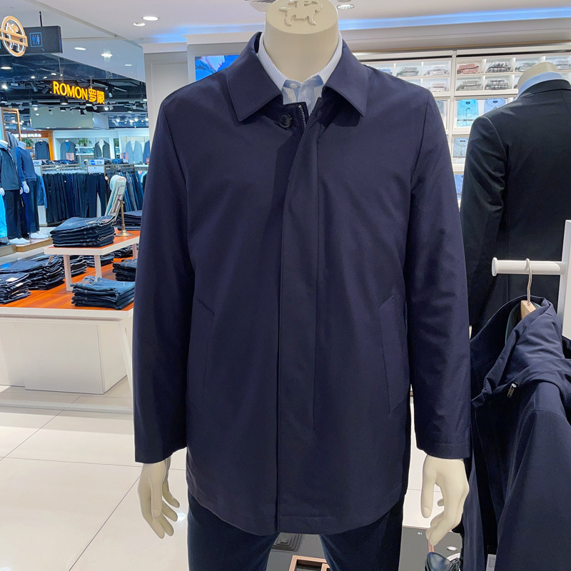 2 Color Elects) Jagor Down Wind Closet Men's autumn Winter Detachable Goose velvet liner turned collar jacket 429978FA-Taobao