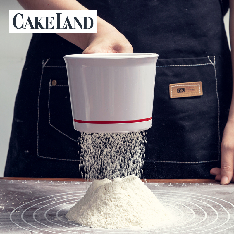 Japan imports CakeLand hand flour screen baking filter screen pressing type ultra-fine sieve
