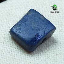 Take photos of the real thing wp3132 No counter-offer West Asia vintage accessories small beaded old lapis lazuli square