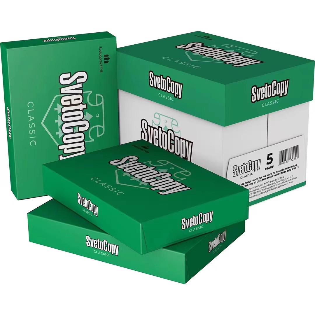 A4 photocopying paper Russia SvetoCopy photocopying paper Multi-functional office paper 500 sheets of bags whole box 5 packs-Taobao