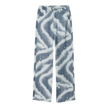 Летние приталенные джинсовые штаны, европейский стиль, свободный прямой крой, в американском стиле