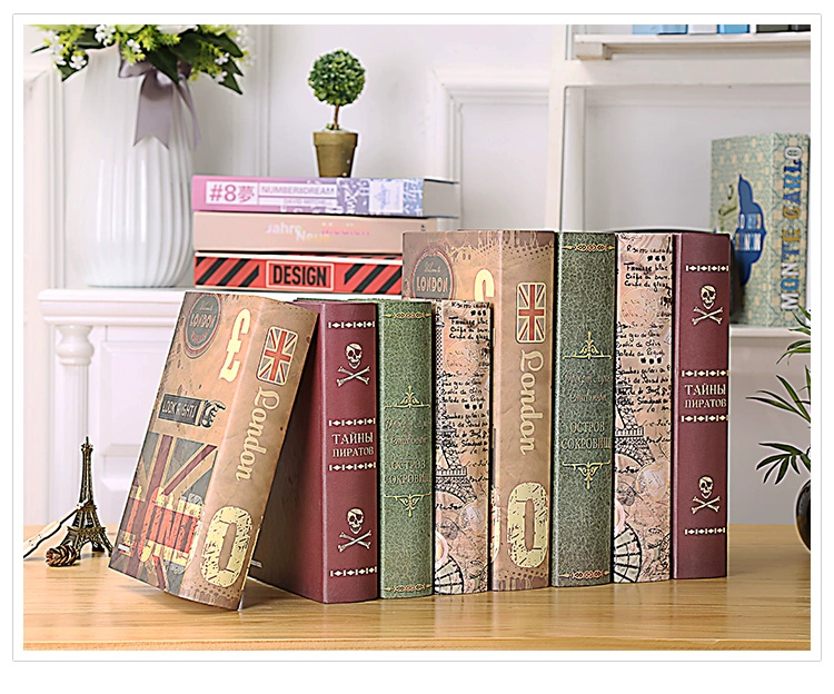 Châu Âu retro mô phỏng cuốn sách đạo cụ nhiếp ảnh cuốn sách giả trang trí nhà cà phê tủ sách phòng khách trang trí trang trí sách bố trí phòng khách đẹp