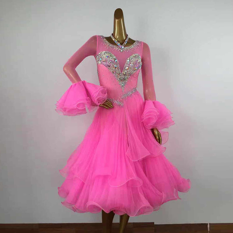 Waltz acting out of suit national standard dance performance Morden Dance Competition Dress Ballroom Dancing with Skirt Square Dance Skirt-Taobao