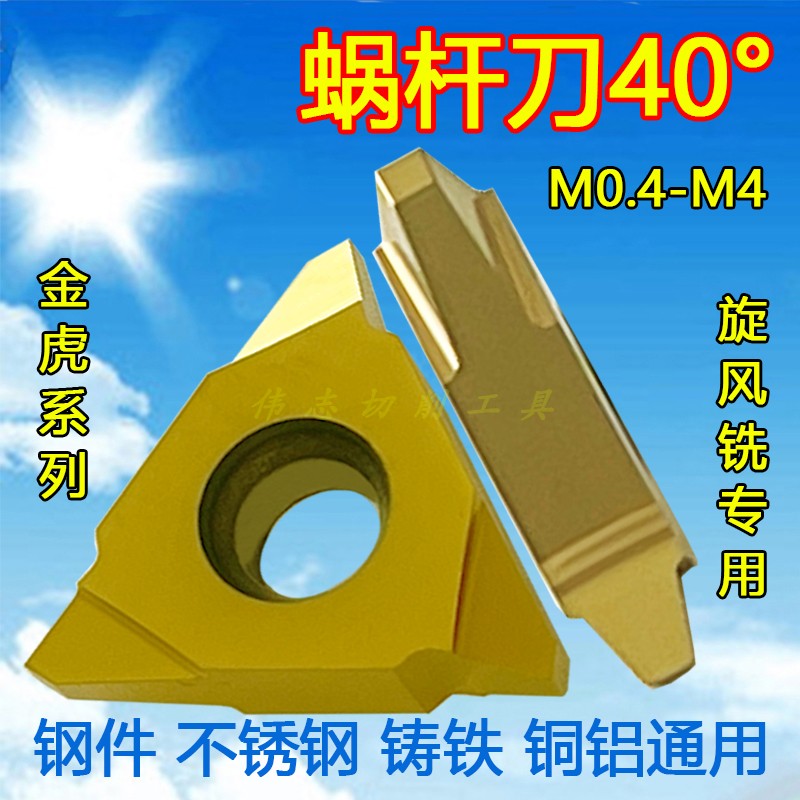 30 degree screw 40 degree worm cyclone milling blade vertical installation M0 4~M4 M1 M2 M3 cyclone milling machine special gold