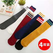 Girls in the tube socks cotton children pile socks spring and autumn baby knee long tube socks thin Korean foreign summer