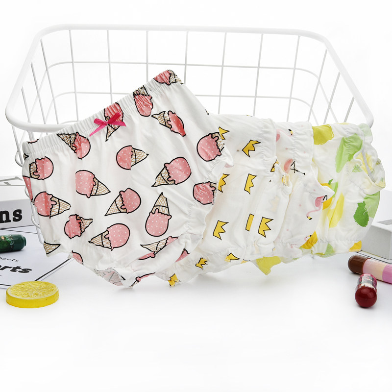 Baby Briefs Women 1-2-3-4-5-7 Year Old Pure Cotton Boy Bread Pants Young Children Triangle Pants Little Baby