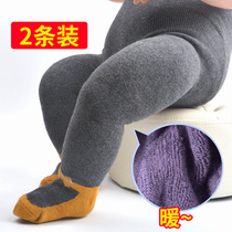  2020 autumn and winter girls babies babies thickening and velvet bottoming 1-3 years old children childrens pantyhose winter wear