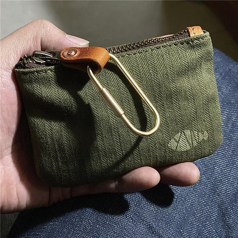 Postal Vintage Canvas Storage Bag for Men and Women, Simple Zipper Coin Purse, Military Style Storage Bag Postal Vintage Canvas Storage Bag for Men and Women, Simple Zipper Coin Purse, Military Style Storage Bag