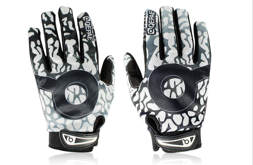 BMX Sport Outdoor Riding Gloves Black & White Camouflak Full Finger Riding Gloves Long Finger for men and women Climbing Bike