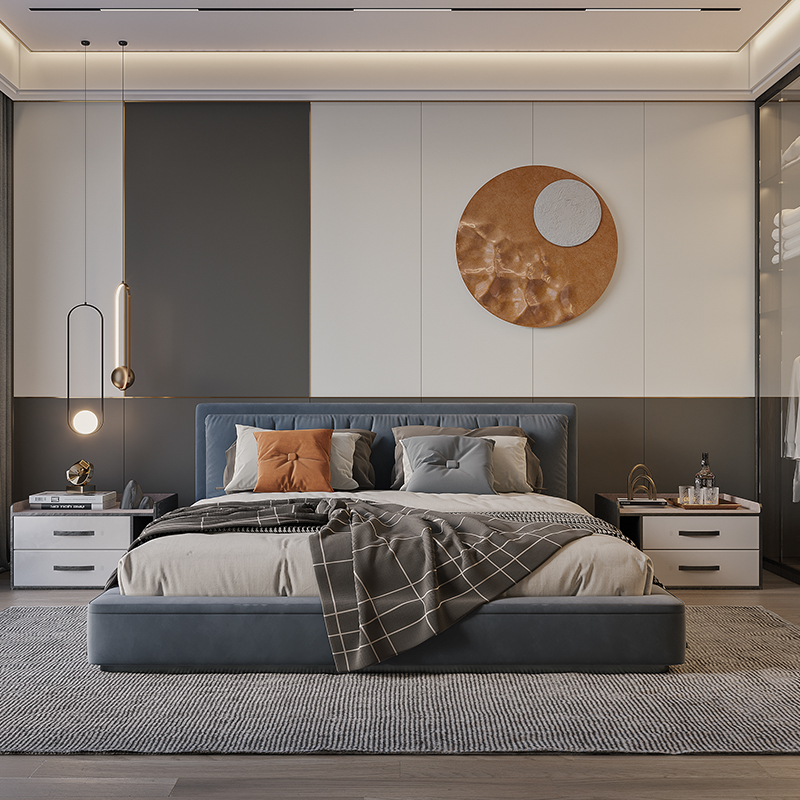 Sofa TV background wall panel wall decorative panel integrated board bamboo wood fiber integrated wall panel wood veneer seamless board