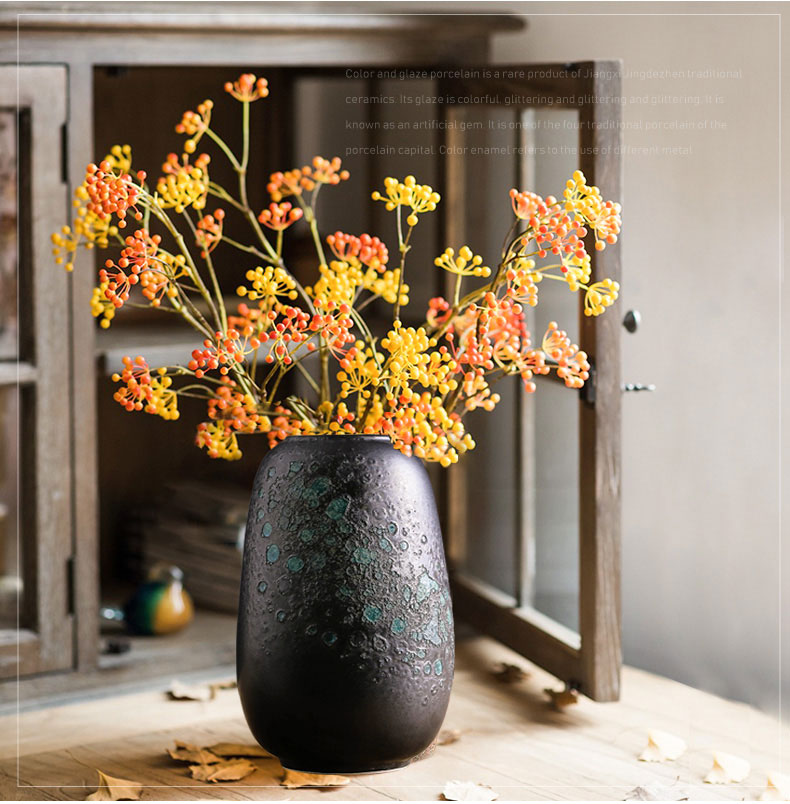 Jingdezhen new Chinese vase nature science wearing furnishing articles ornaments sitting room porch dry flower arranging flowers, indoor decoration ideas